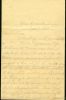 First page of handwritten biography of
William Allen Towns