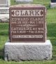 Edward Clark and Catherine Weybright Gravestone