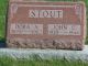 John C Stout and Dora A Weybright Gravestone